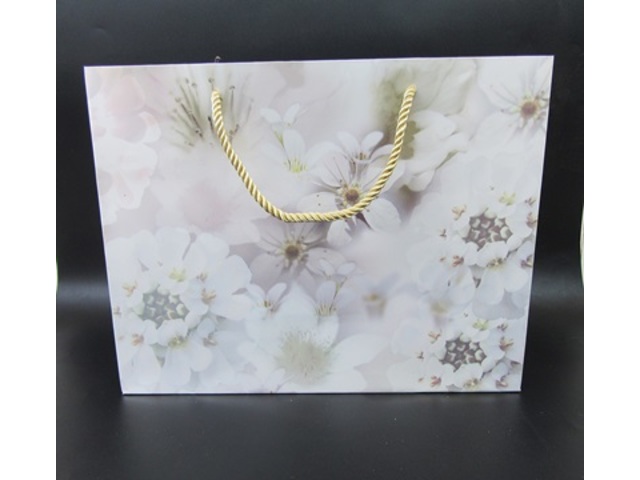 10Pcs HQ White Paper Gift Bag Shopping Bag 26x33.5x13.5cm
